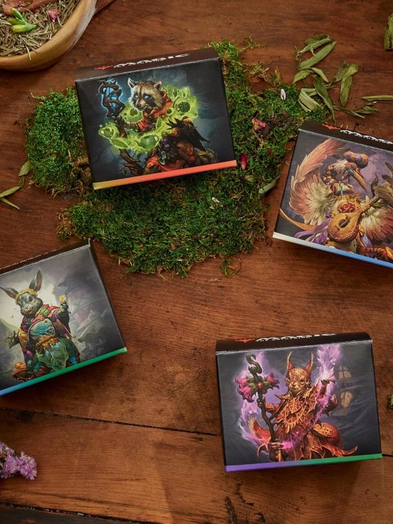 Magic, The Gathering Bloomburrow Commander Deck Bundle, Includes All 4 Decks, Animated Army Family Matters Peace Offering And Squirreled Away