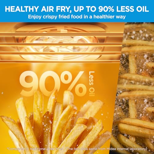 Midea Flexify French Door Toaster Oven Air Fryer Combo, 26.4 Qt, Extra Large Air Fryer Countertop Oven 10-in-1 Combo