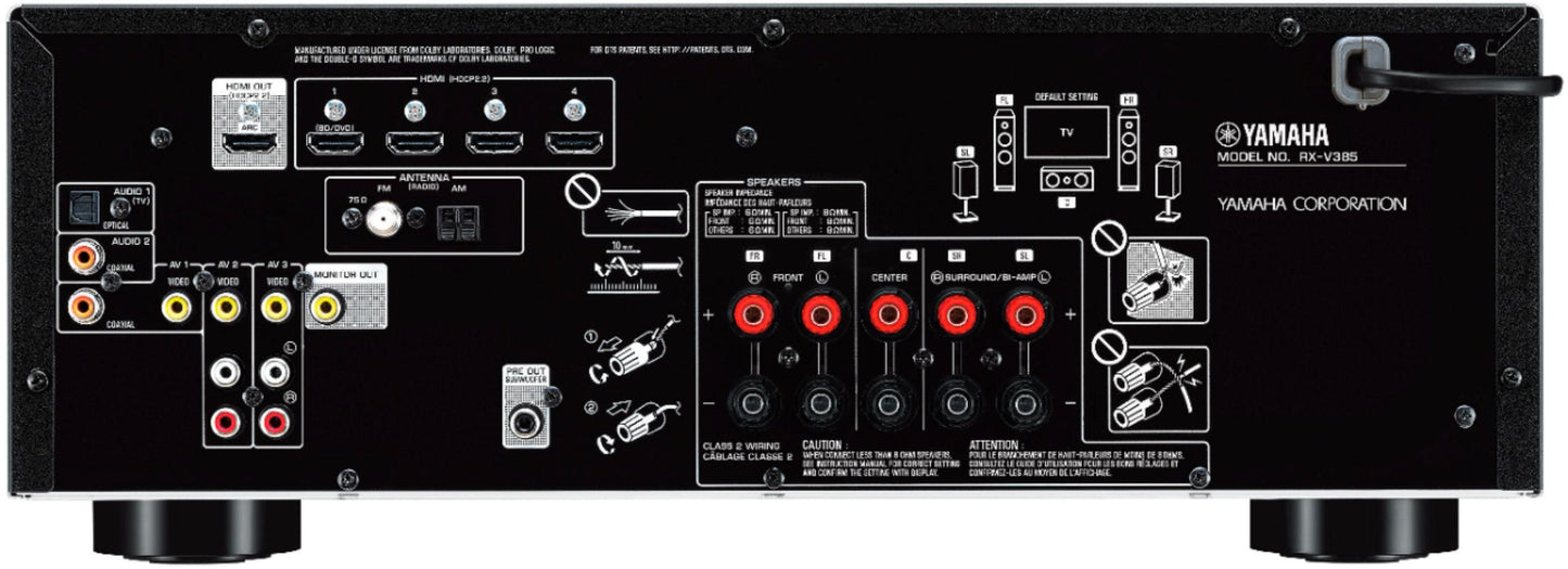Yamaha, 5.1-Channel 4K Home Theater Speaker System With Powered Subwoofer And Bluetooth Streaming, Black