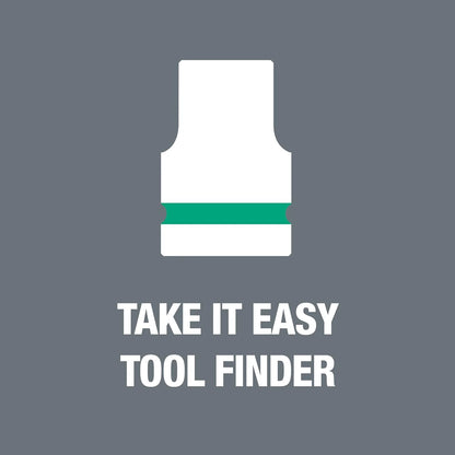 5003594001 8100 Sb 2 Zyklop 3/8 In. Metric Ratchet Set, Piece Of 43