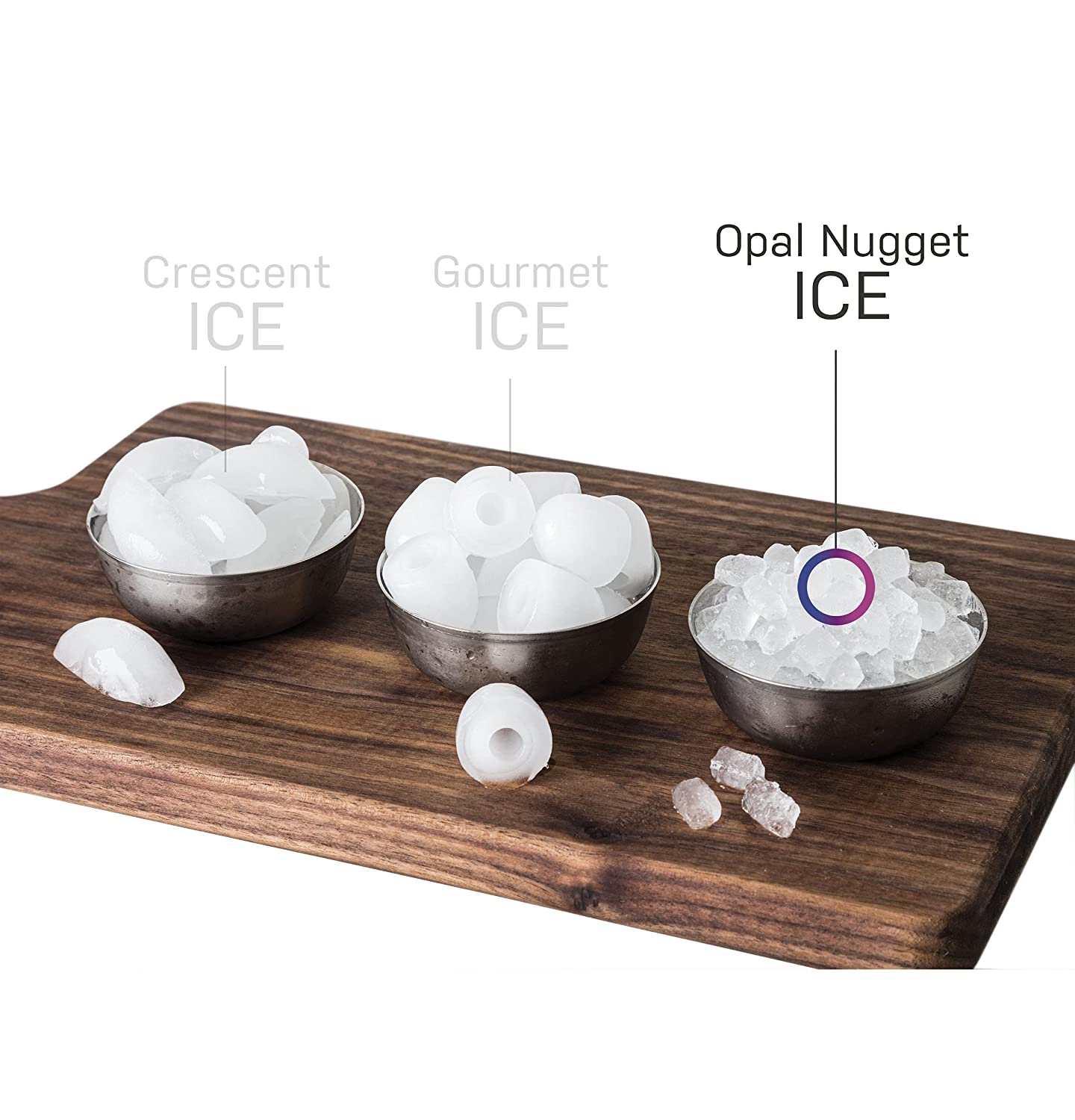 GE Profile Opal 2.0, Countertop Nugget Ice Maker, Ice Machine With WiFi Connectivity, Smart Home Kitchen Essentials, Black Stainless