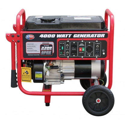 4000 Watt Generator APGG4000, 4000W Portable Generator For Home Use Power Backup, RV Standby, Hurricane Damage Restoration Power Backup