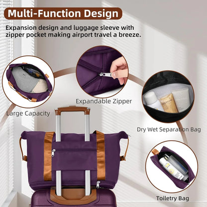 6-piece Luggage Set, Expandable Hardshell Suitcase Set With Spinner Wheels, Lightweight Rolling Luggage Set