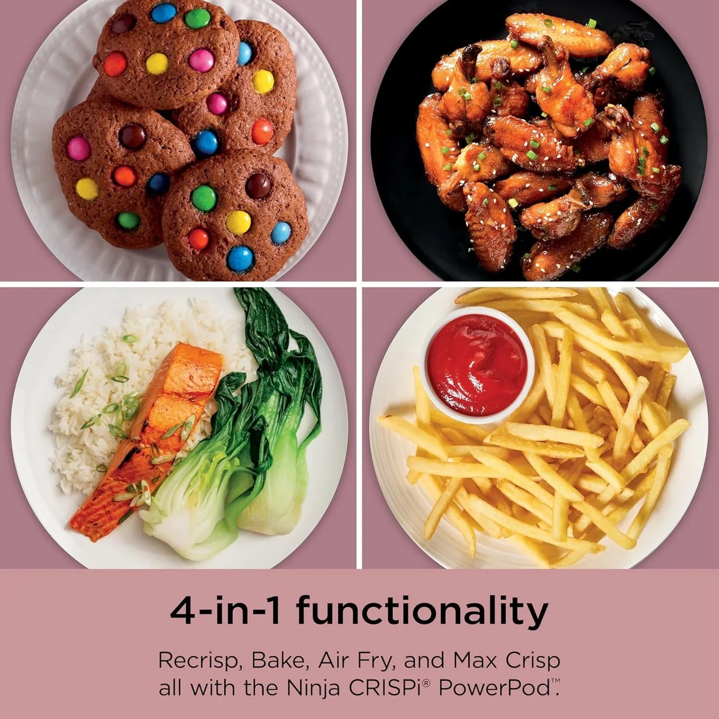 Ninja Crispi 4-in-1 Portable Glass Air Fryer Cooking System