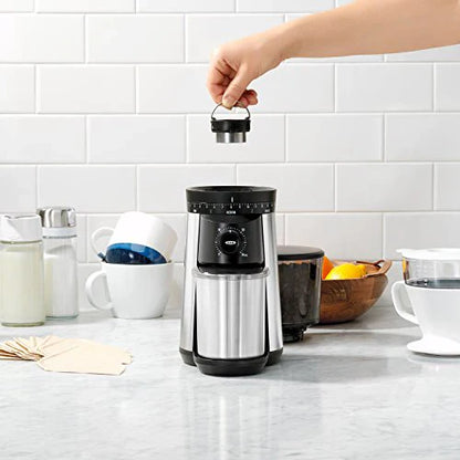 Brew Conical Burr Coffee Grinder, Silver