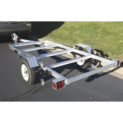 Ultra-Tow 4 Ft. x 8 Ft. Folding Aluminum Utility Trailer Kit-1170Lb. Load Capacity 3806S109