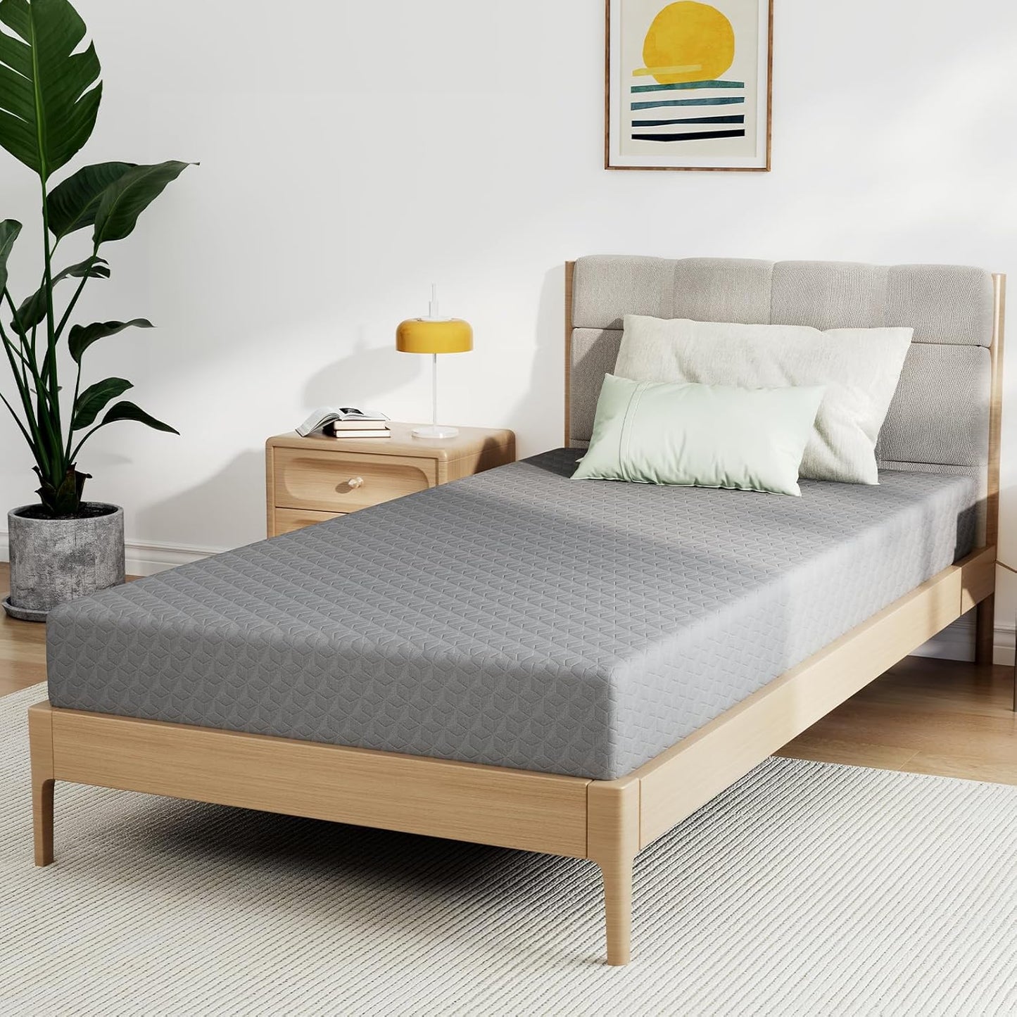 Novilla Twin Size Mattress, 10 In. Memory Foam Mattress Twin For Balanced Support And Pressure Relief, Cooling Comfort For Nightlong Refreshment
