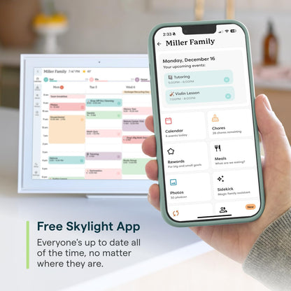 Skylight 15 In. Digital Calendar And Chore Chart, Wall Mount