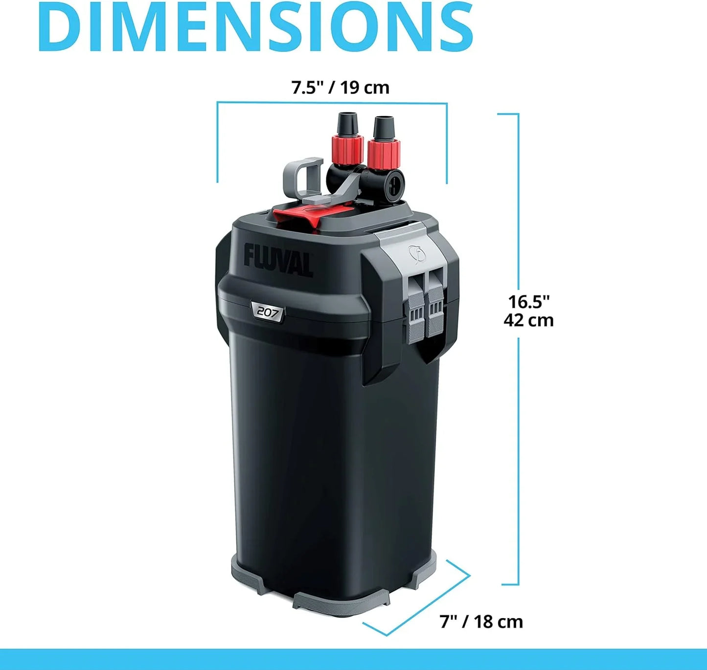 407 Perfomance Canister Filter- For Aquariums Up To 100 Gallons- Aquarium Canister Filter