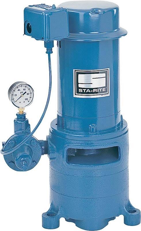 Sta-Rite Ms Series 1HP Vertical Multi-Stage Pump For Deep Wells, Cast Iron Body, Stainless Steel Shaft