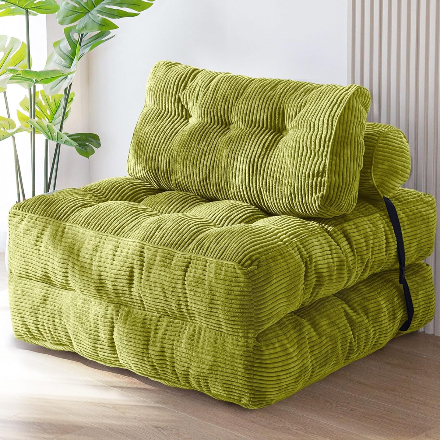 Maxyoyo Folding Sofa Bed, Convertible Sleeper Chair With Pilow Foldable Mattress With Back Support