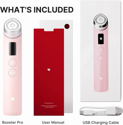 Medicube Booster Pro, 6-in-1 Real Glass Glow Beauty Massager, For Clear, Radiant