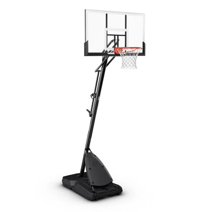 Spalding 54 In. Shatter-Proof Polycarbonate Exacta heightA Portable Basketball Hoop System