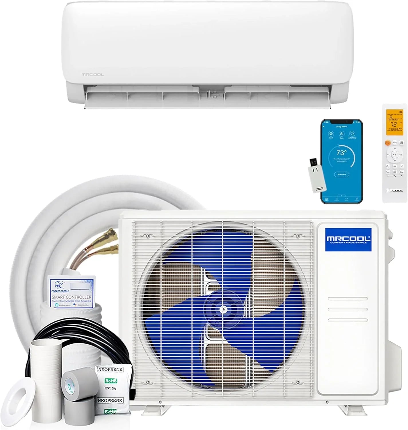 Mrcool 24000 BTU 230V Ductless Inverter Mini Split Air Conditioner And Heat Pump System