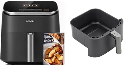 Cosori Air Fryer 9-in-1 Compact And Large 6-Qt. Fast Turbo Modes Precise Heat For Even Results