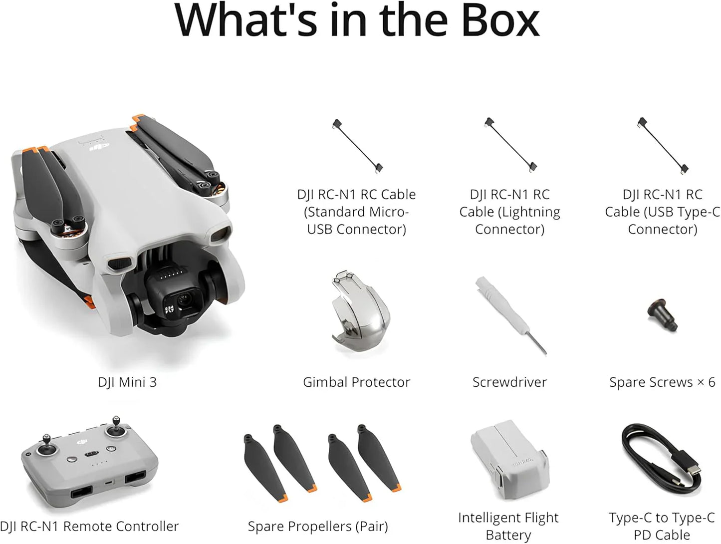 DJI Mini 3, Drones With Camera For Adults 4K, 38-min Flight Time, Up To 32800 Ft, 10km Video Transmission, True Vertical Shooting