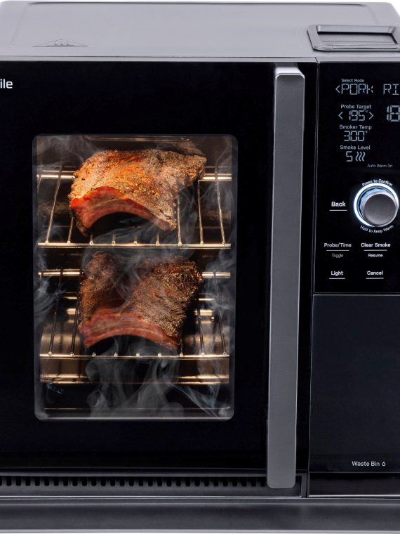 GE Profile, Smart Indoor Smoker, Black