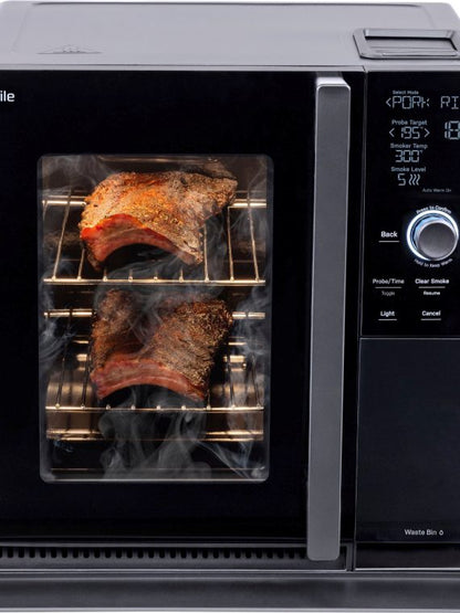 GE Profile, Smart Indoor Smoker, Black