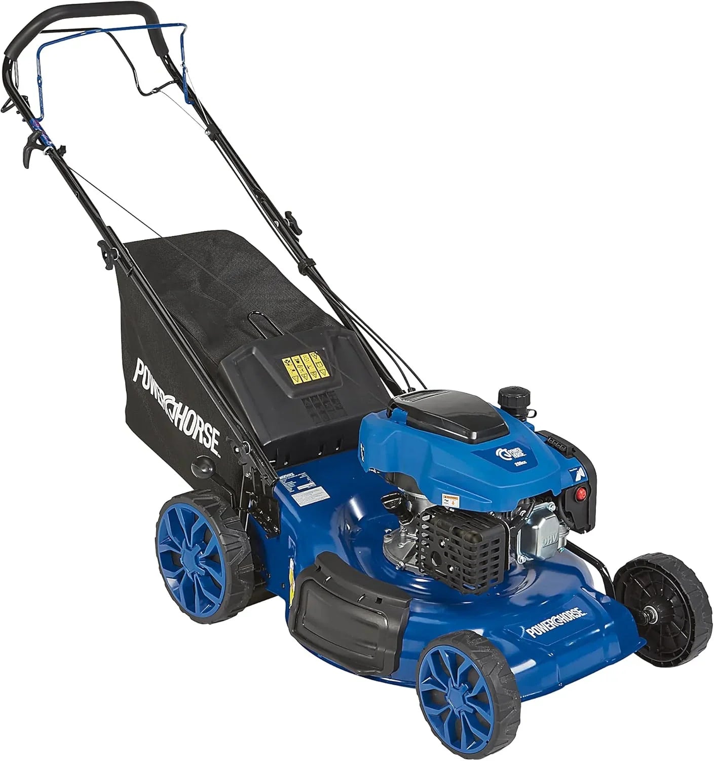 21-Inch 3-in-1 Self-Propelled Gas Lawn Mower 200cc 4-Stroke Ohv Engine, Mulch, Bag
