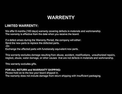 Electric Skateboard 4000 Watts, 12S3P, 35 Mph, 22 Mile Range, 6 In. Wheels, Cool Lights