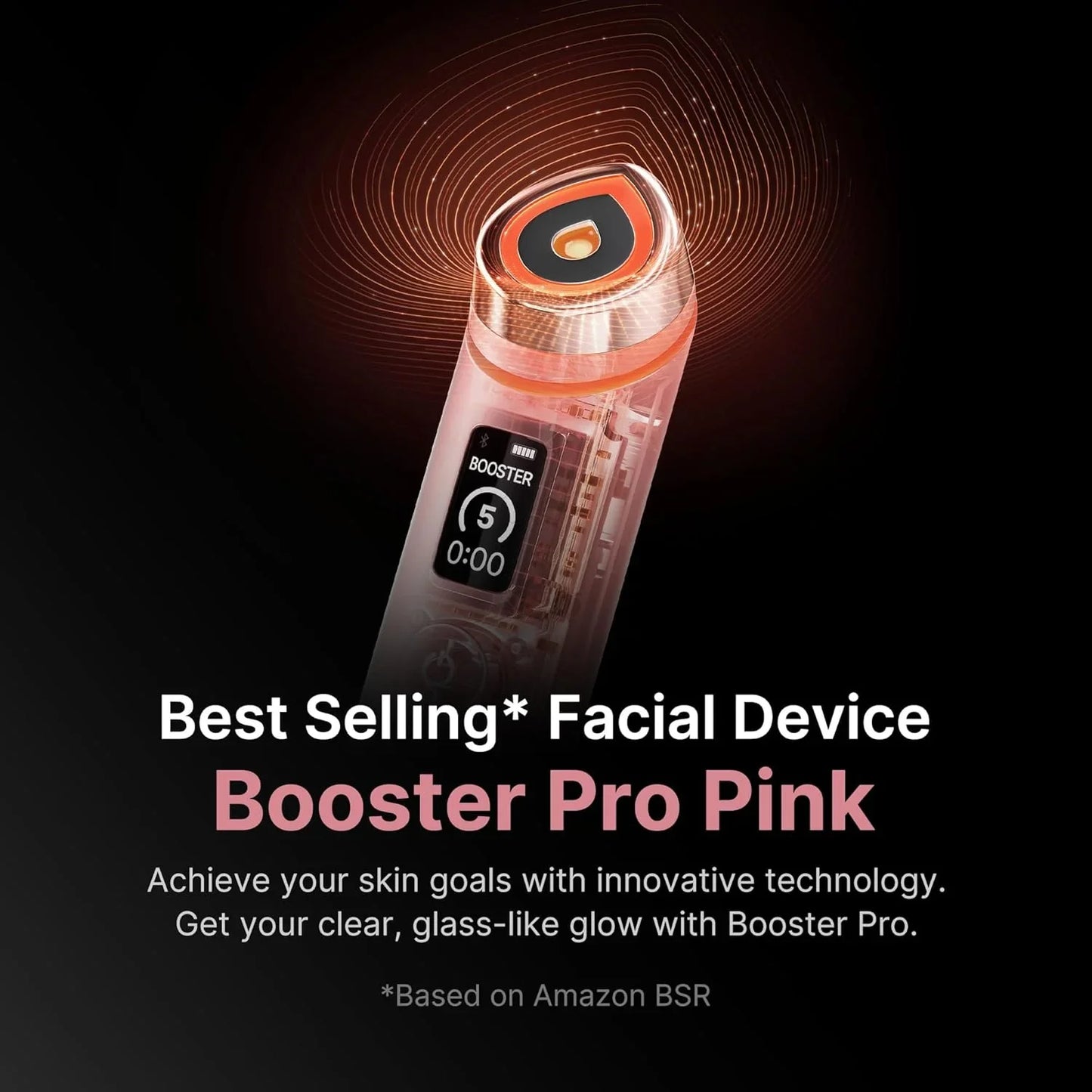 Medicube Booster Pro, 6-in-1 Real Glass Glow Beauty Massager, For Clear, Radiant