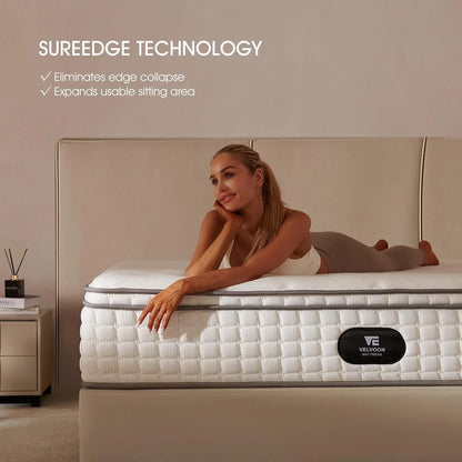 Queen Mattress, 12 In. Cooling Gel Memory Foam Mattress, Cool Sleep, Pressure Relief With Medium Firm Support, Improves Sleep