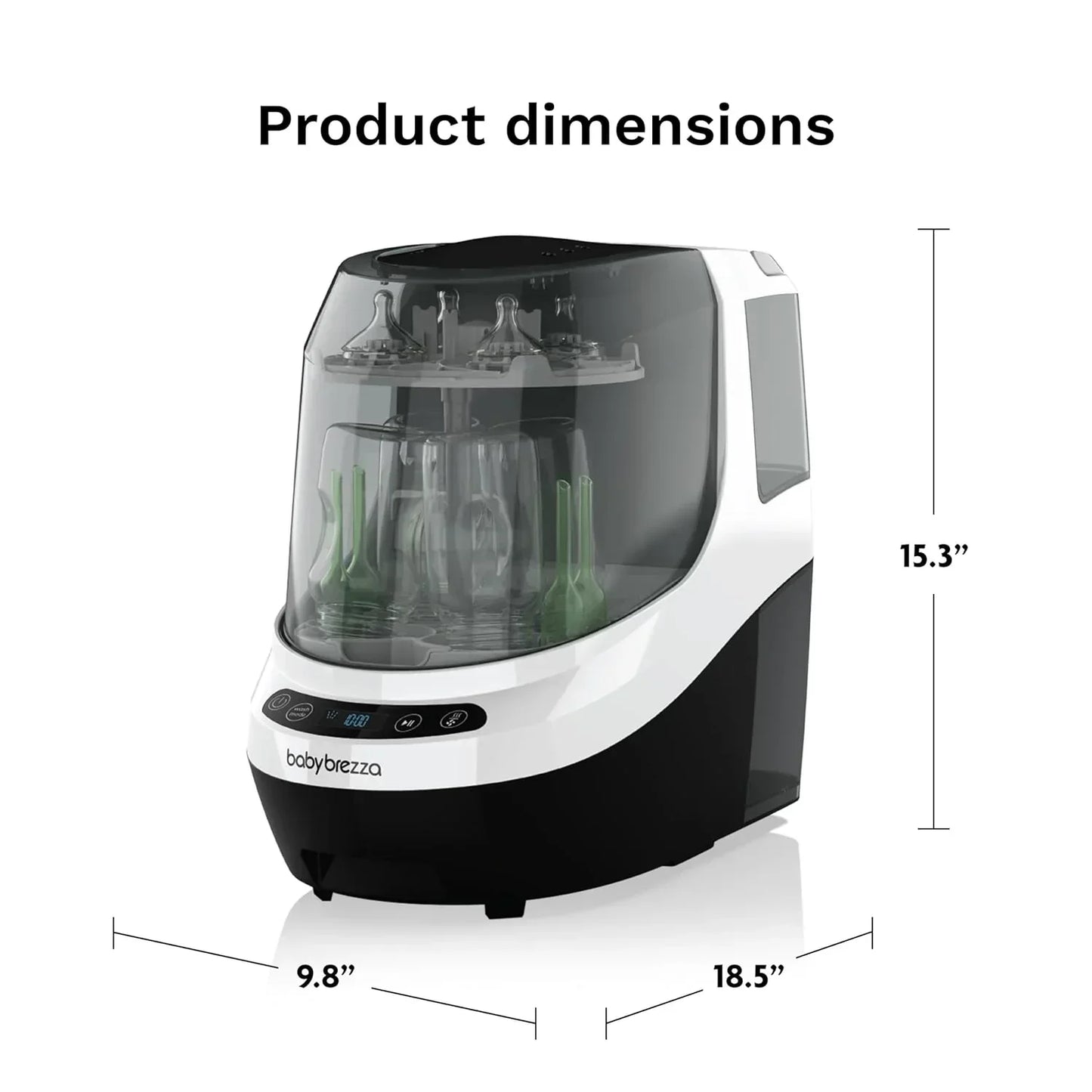 Bottle Washer Pro Baby Bottle Washer Sterilizer Dryer All-in-One Machine Cleans Bottles