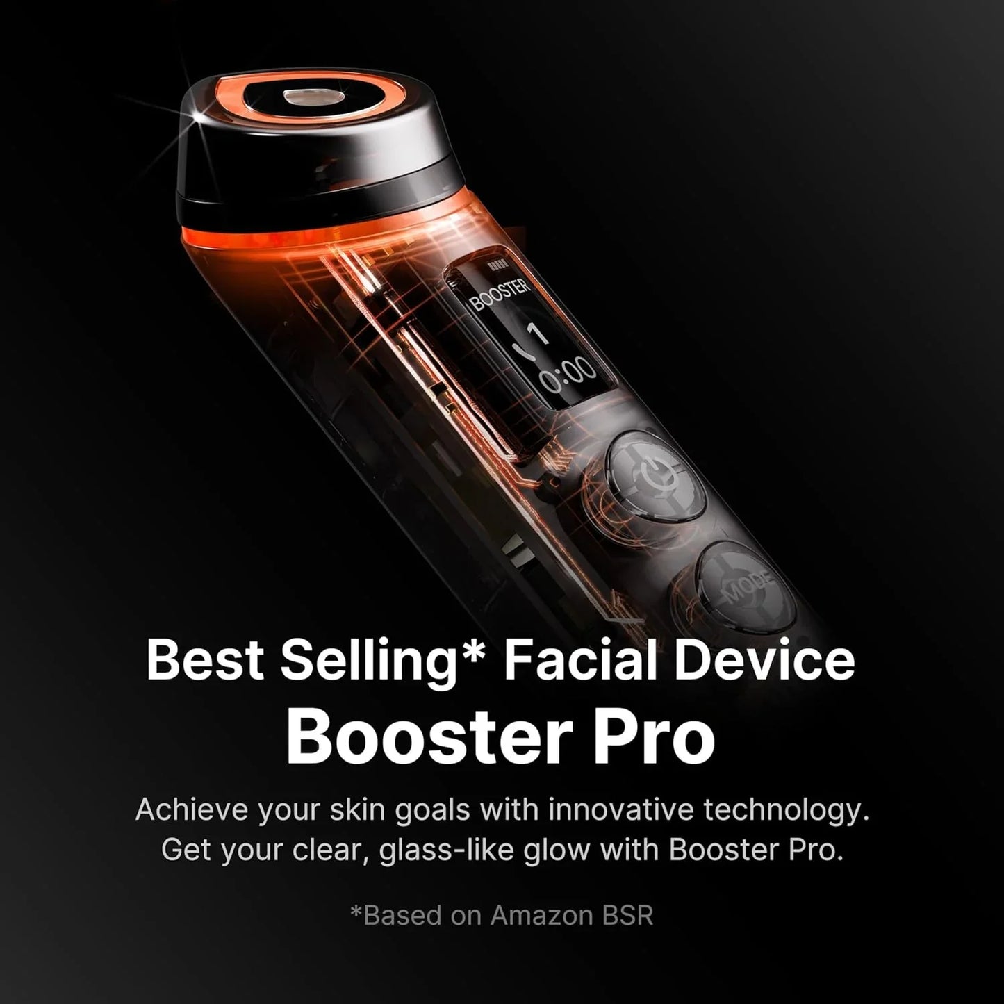 Medicube Booster Pro, 6-in-1 Real Glass Glow Beauty Massager, For Clear, Radiant