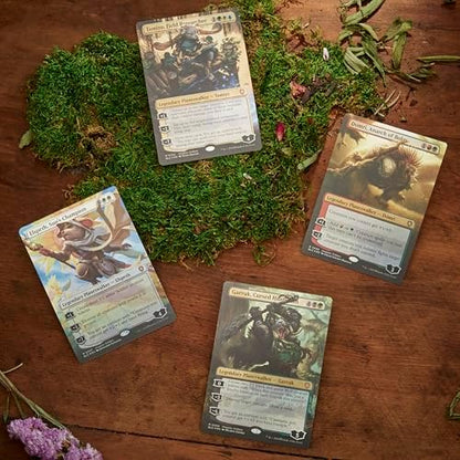 Magic, The Gathering Bloomburrow Commander Deck Bundle, Includes All 4 Decks, Animated Army Family Matters Peace Offering And Squirreled Away