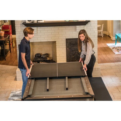 7' 3-in-1 Combination Table Includes Billiards, Table Tennis, And Dining Table