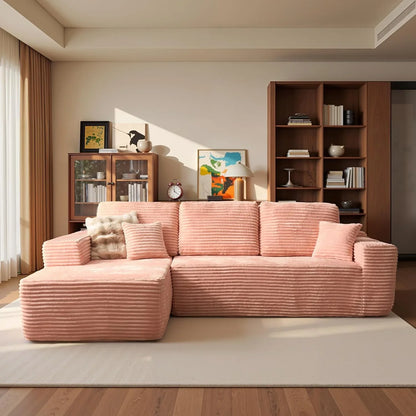 Ovios 104 In. Cloud Sectional Couch With L-Shape Chaise, Modern Modular Sofa With Deep Seat, Upholstered Couches For Living Room Bedroom