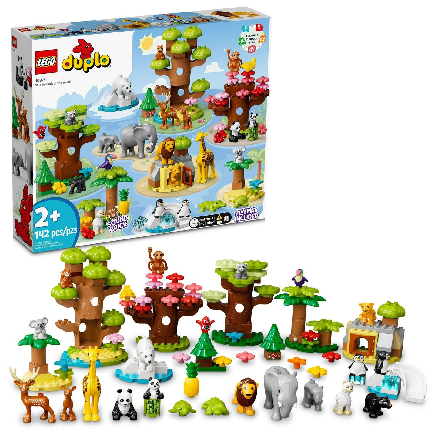 Duplo Wild Animals Of The World 10975 Building Toy Set, 142 Pieces