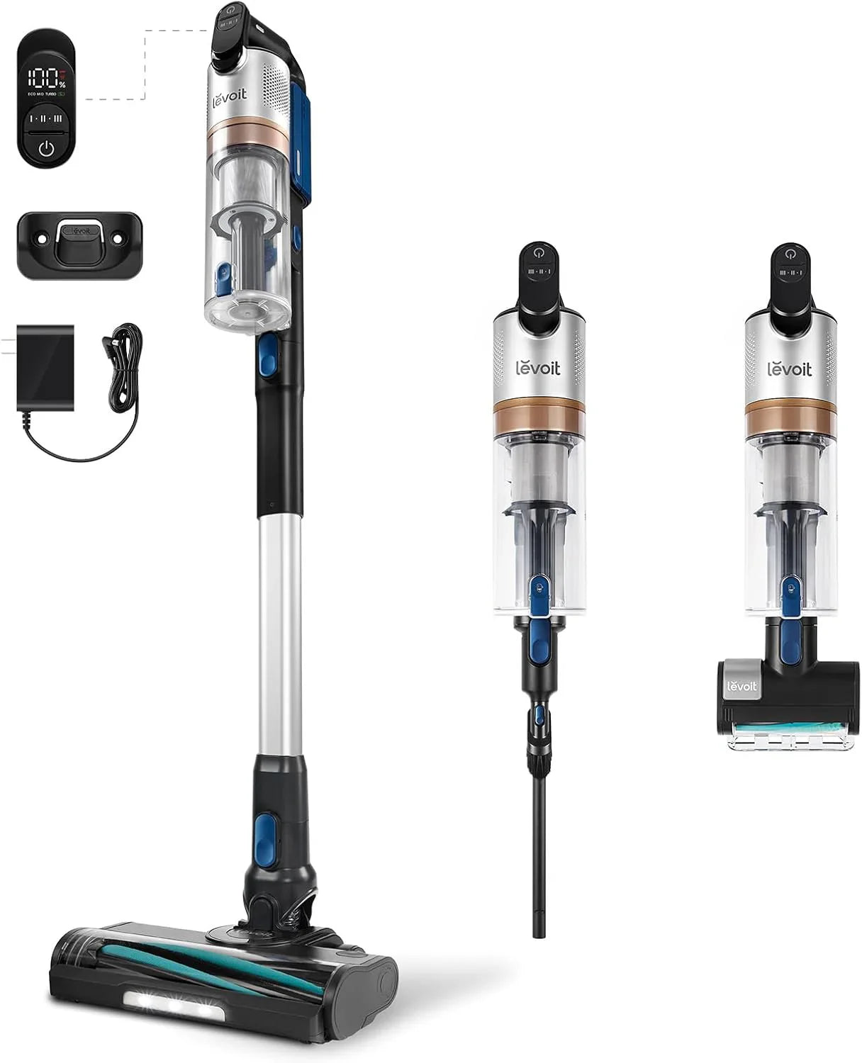 Levoit Cordless Vacuum Cleaner, Stick Vac With Tangle-Resistant Design, Up To 50 Minutes, Powerful Suction, Rechargeable, Lightweight