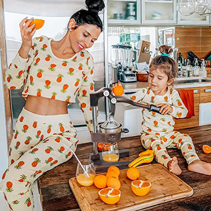Zulay Kitchen Cast Iron Orange Juice Squeezer Heavy Duty