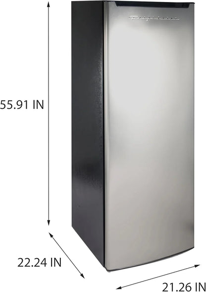 Frigidaire Upright Freezer, 6.5 Cu. Ft, Deep Freeze, Vinyl Coated Metal With Wire Shelving, Compact For Kitchen, RV, Dorm, Cabin, And Trailer