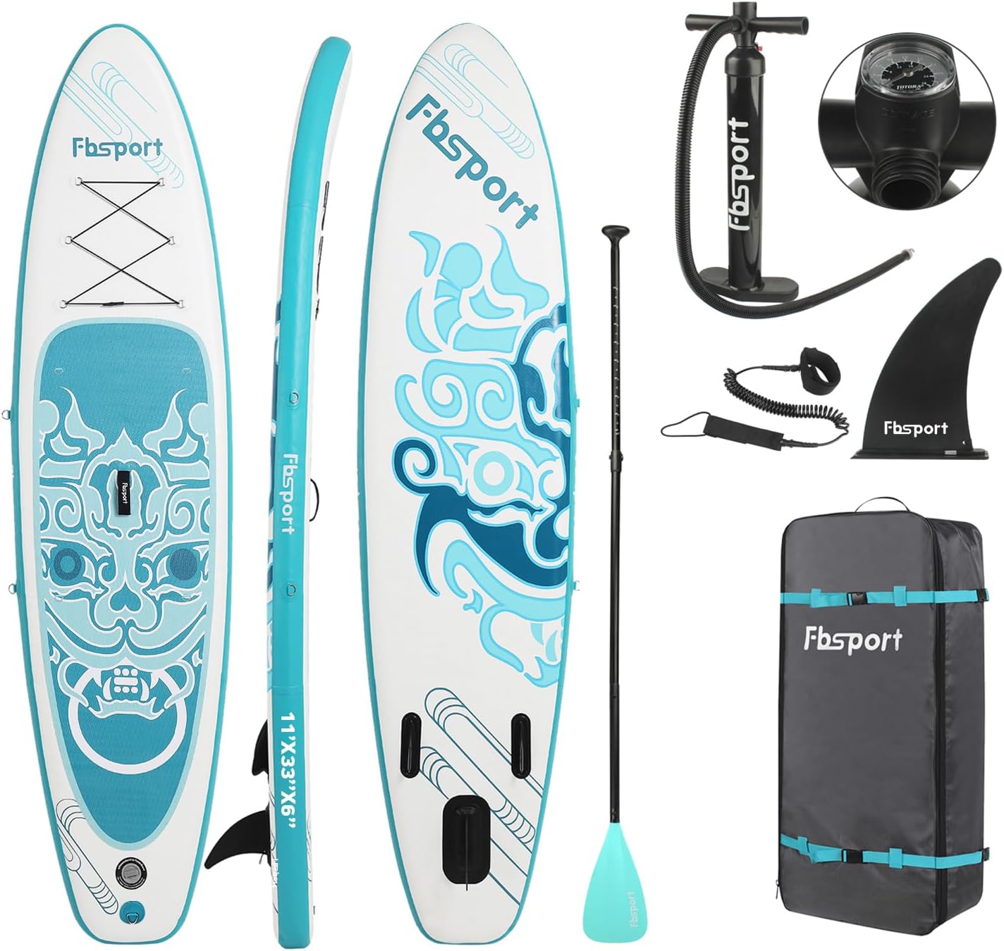 Premium Stand Up Paddle Board Yoga Board With Sup Accessories And Carry Bag