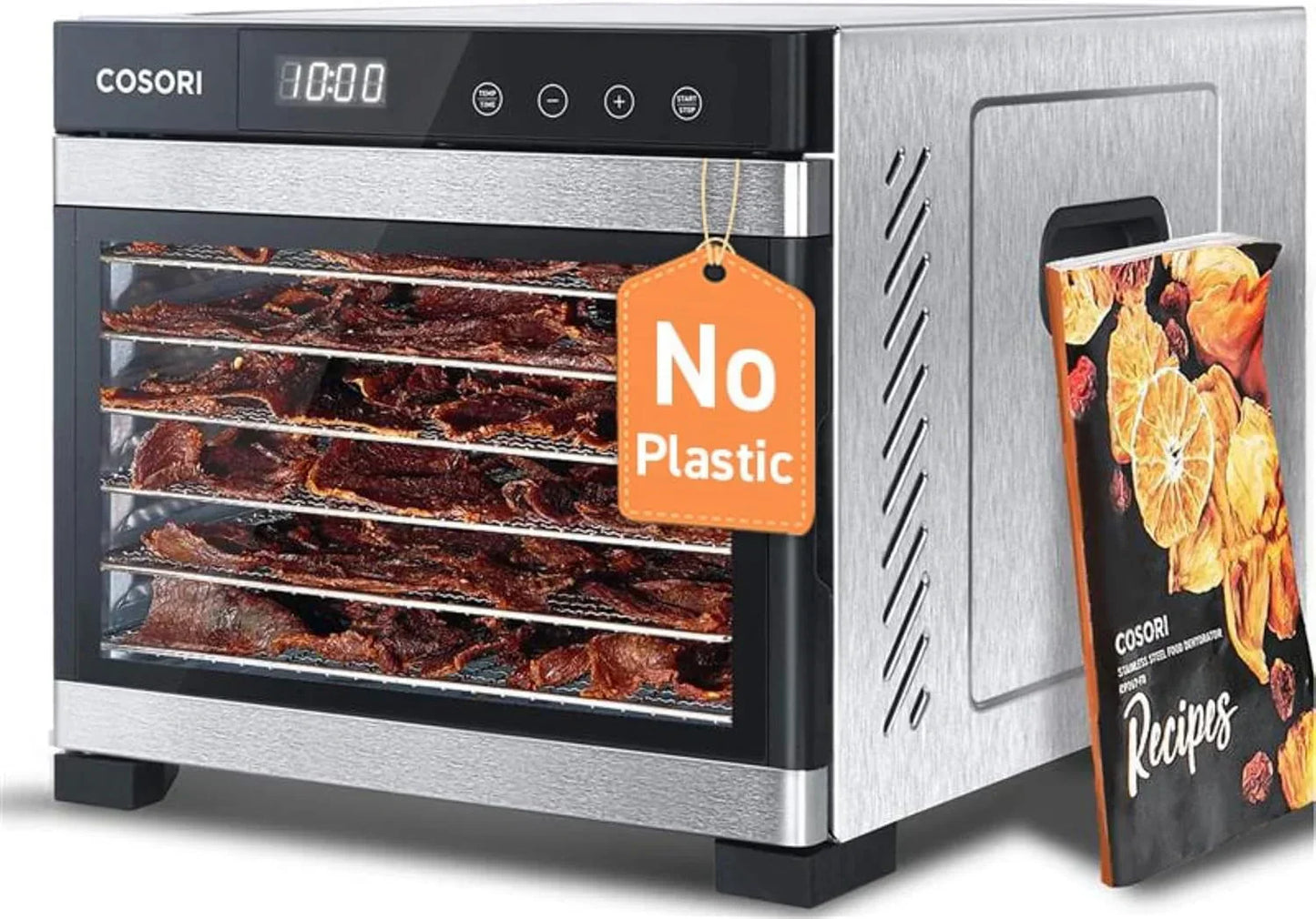 Cosori Food Dehydrator Bigger Than 7 Trays With Large 6.5 In. Drying Space 600W Power