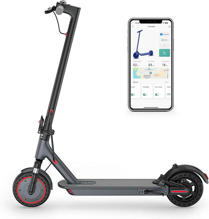 Electric Scooter, 350W/500W Powerful Motor, 8.5 In./10 In. Solid Tires, 19/22Mph, 28/21/12 Miles Range, Dual Braking