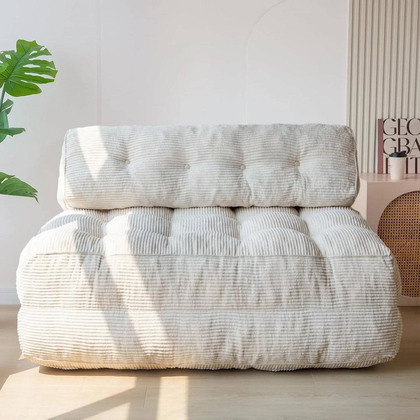 Maxyoyo Folding Sofa Bed, Convertible Sleeper Chair With Pilow Foldable Mattress With Back Support