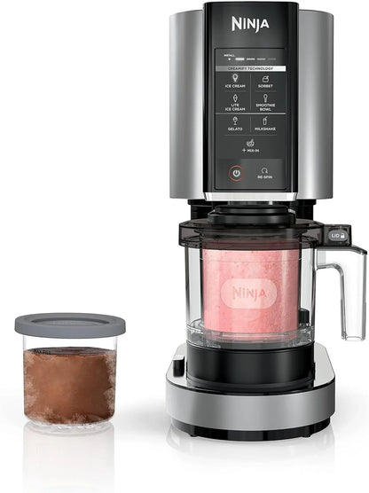 Ninja NC301 CREAMi Ice Cream Maker, For Gelato, Mix-Ins, Milkshakes, Sorbet, Smoothie Bowls And More, 7 One-Touch Programs, With