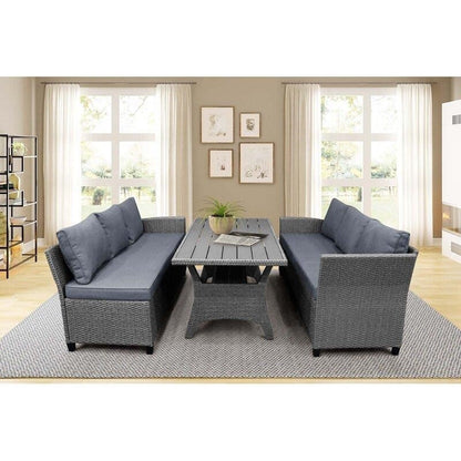 Bromford Rectangular 35.4 In. Long Dining Set With Cushions
