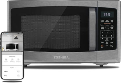 Toshiba 4-in-1 ML-EC42P, SS Countertop Microwave Oven, Smart Sensor, Convection, Air Fryer Combo, Mute Function