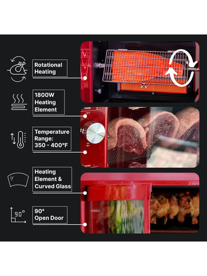 Brazilian Flame Churrasco Gas Rotisserie Oven Grill Roaster With Auto Rotating Skewers For Rotisserie Chicken Brazilian Style Bbq And Churrasco