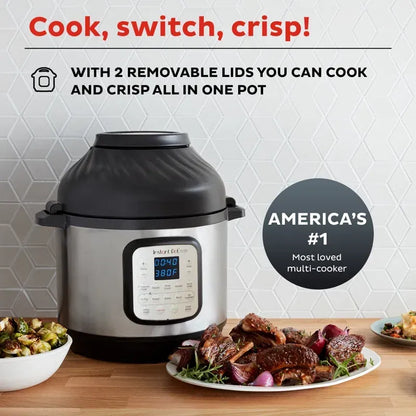 Instant Pot Duo Crisp 11-in-1 Air Fryer And Pressure Cooker, 8 Qt., Stainless Steel