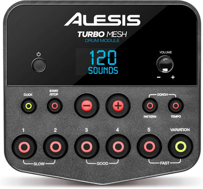 Alesis Turbo Mesh Kit- Electric Drum Set With Over 100 Sounds Mesh Drum Pad