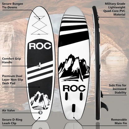 Roc Inflatable Stand-Up Paddle Board Sup Paddle Board Accessories Anti-Slip Comfortable Deck