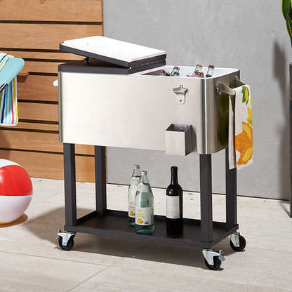 Stainless Steel Cooler With Cover, 100 Quart