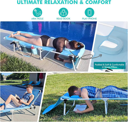 Tanning Chair With Sun Canopy Face Hole