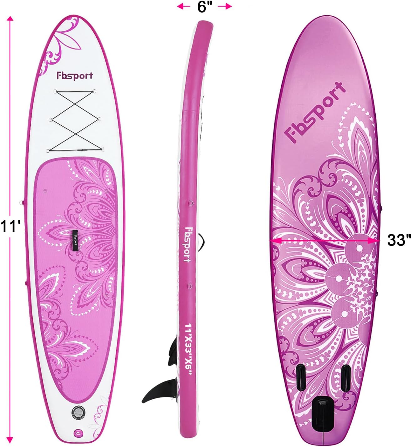 Premium Stand Up Paddle Board Yoga Board With Sup Accessories And Carry Bag