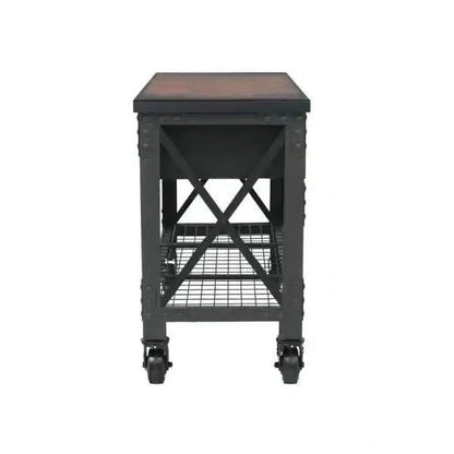 Building Products 72 In. 3-Drawers Rolling Industrial Workbench And Wood Top